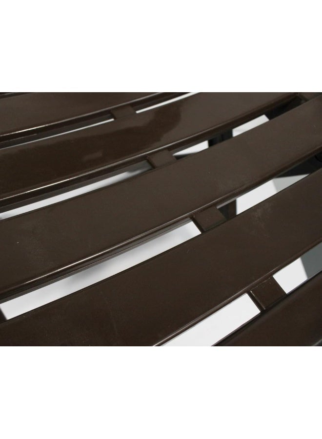 Kovar Foldable Plastic Chair – Lightweight And Sturdy Design For Indoor And Outdoor Use 50x40x80CM Brown - Image 3