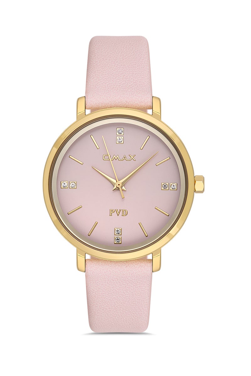 OMAX Women’s Wrist-Watch | Analog | Leather Strap | Elegant Design - Image 1
