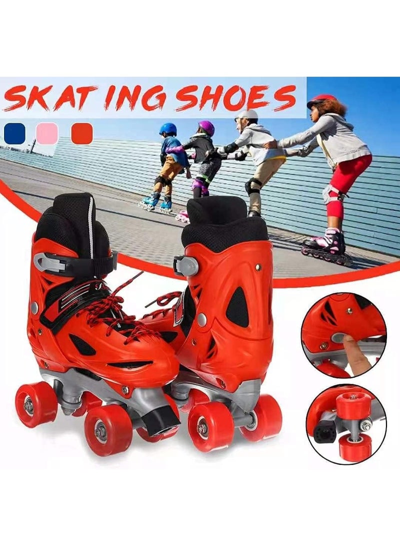 Generic Adjustable 4-Wheel Roller Skates for Kids Double Row, Indoor/Outdoor Boys & Girls, 4 Sizes & 3 Colors can choose  - Image 3