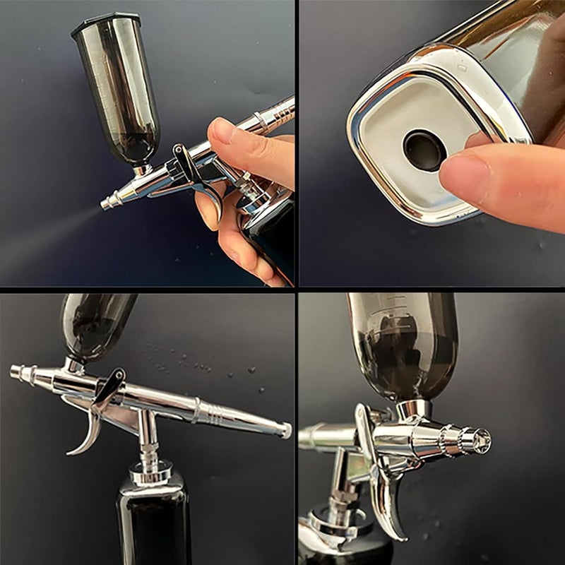 I-BEAUTEE High air Flow Airbrush Kit,Portable Airbrush Compressor, Rechargeable Cordless Airbrush, Mini Air Brush, Handheld Airbrush Gun for Barber, Model Painting, Nail Art, Makeup, Tattoo - Image 5
