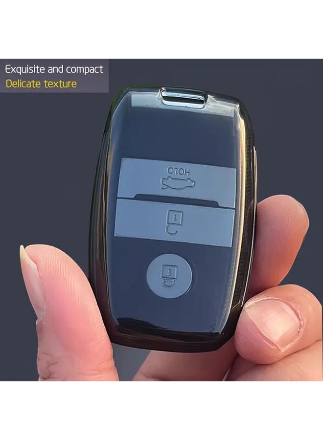 TPU Car Key Fob Protector Transparent Black For Kia K3 K5 Sorento Ceed - Image 3