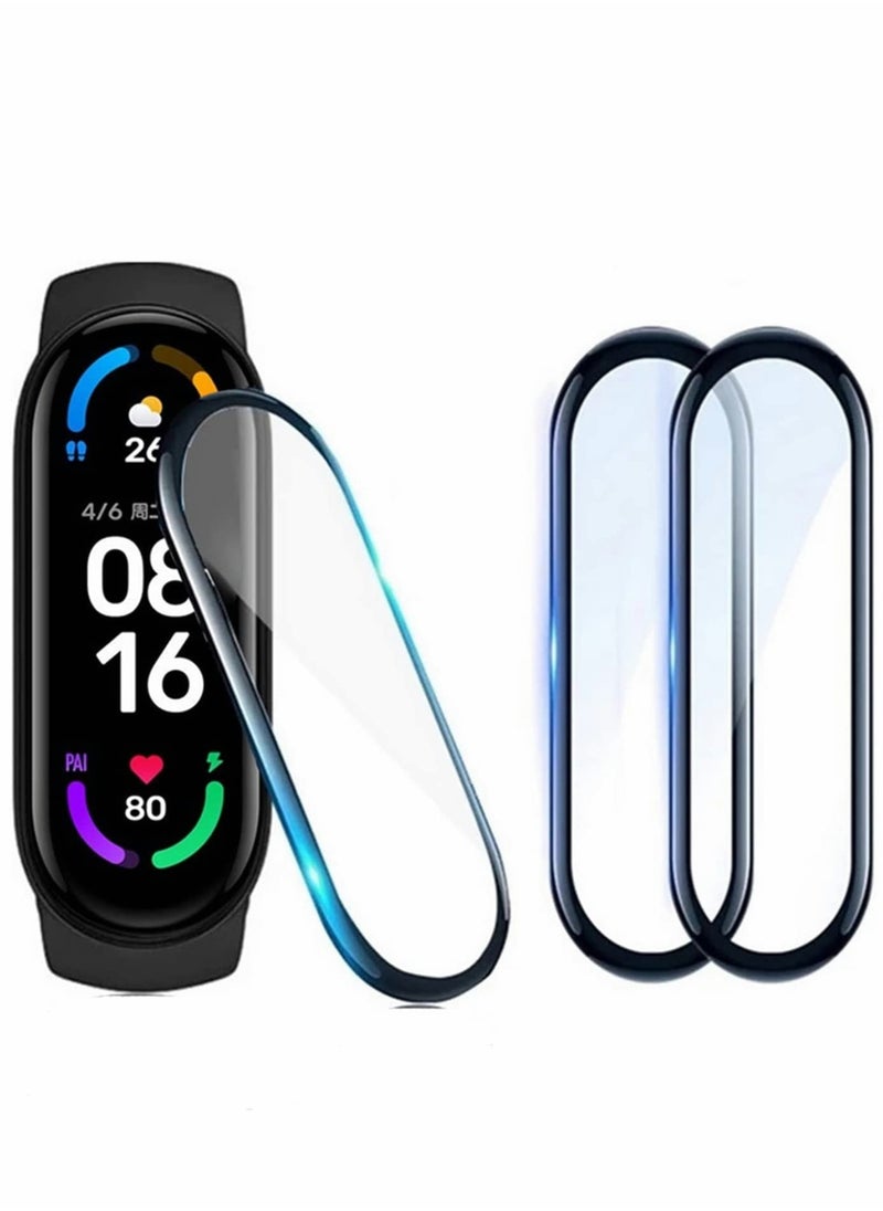 SYOSI 3pcs Screen Protector For Xiaomi Mi Band 6 Screen Protector 3D Full Cover Clear HD Protective Film for Mi band 6  - Image 1