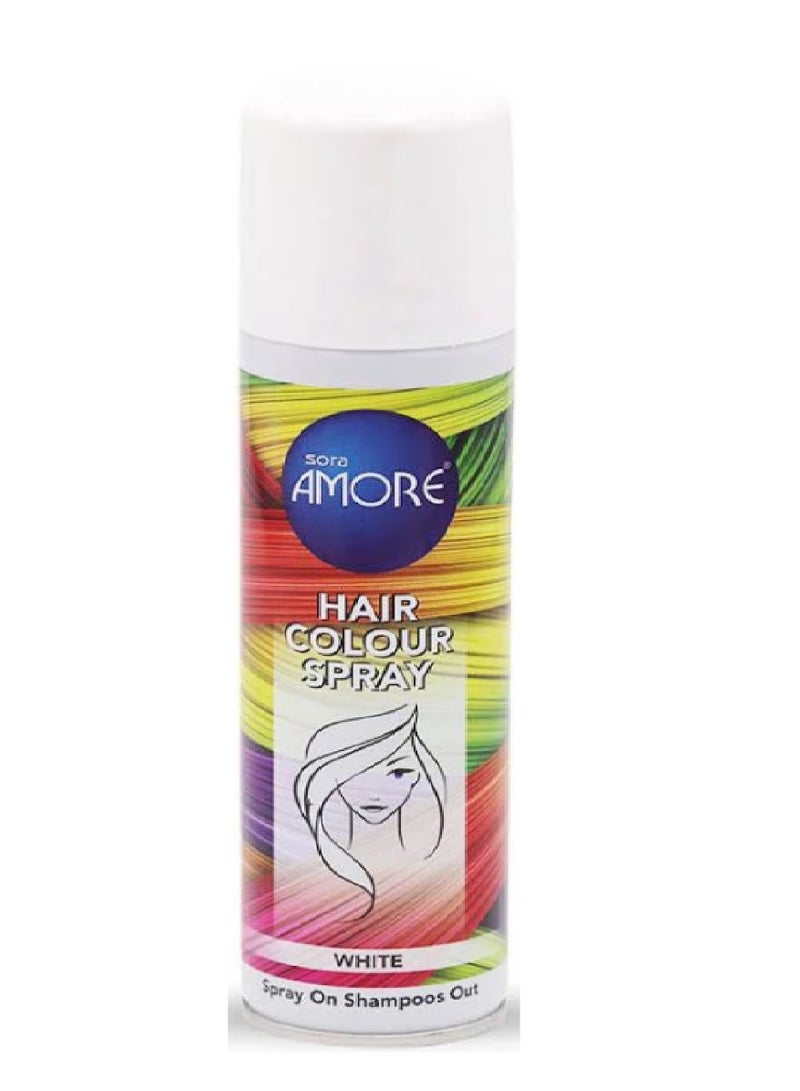 Amore Hair Colour Spray White 150 ml - Image 2