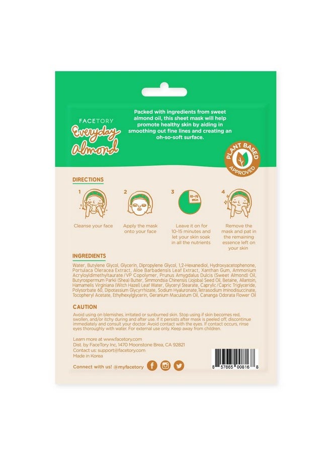 FACETORY FACETORY K Beauty Face Mask Skin Care - EVERYDAY 8 COLLECTION Sheet Mask Set | Natural Premium Korean Face Mask For All Skin Types - No Sulfates No Parabens (8 pc)  - Image 3