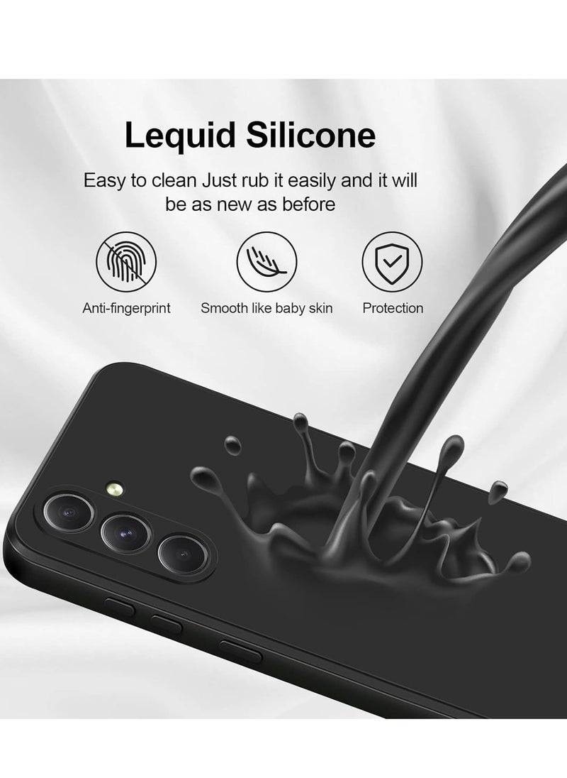 MIGOFAST Samsung Galaxy A55 5G Jelly  Case Cover Soft Silicone Slim fit TPU Case Light weight Back Cover Matte Finish Shockproof Cover Anti fingerprint Case Designed For A55 5G Black  - Image 4