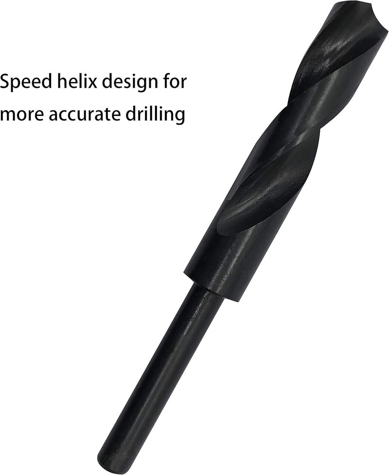 NACX 18mm(23/32-Inch) Reduced Shank Drill Bit, 1/2” Shank High Speed Steel Twist Drill Bit HSS-9341 for Aluminum Plate Copper Wood Stainless Steel - Image 3