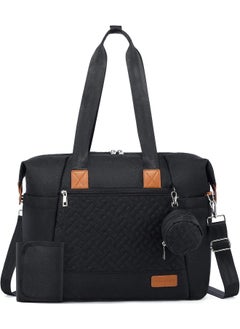 Lovevook LOVEVOOK Baby Diaper Bag, Multifunction Baby Bags with Changing Pad & Insulated Pockets, Waterproof Design and Stylish, Perfect for Mom and Dad, Black  - Image 1