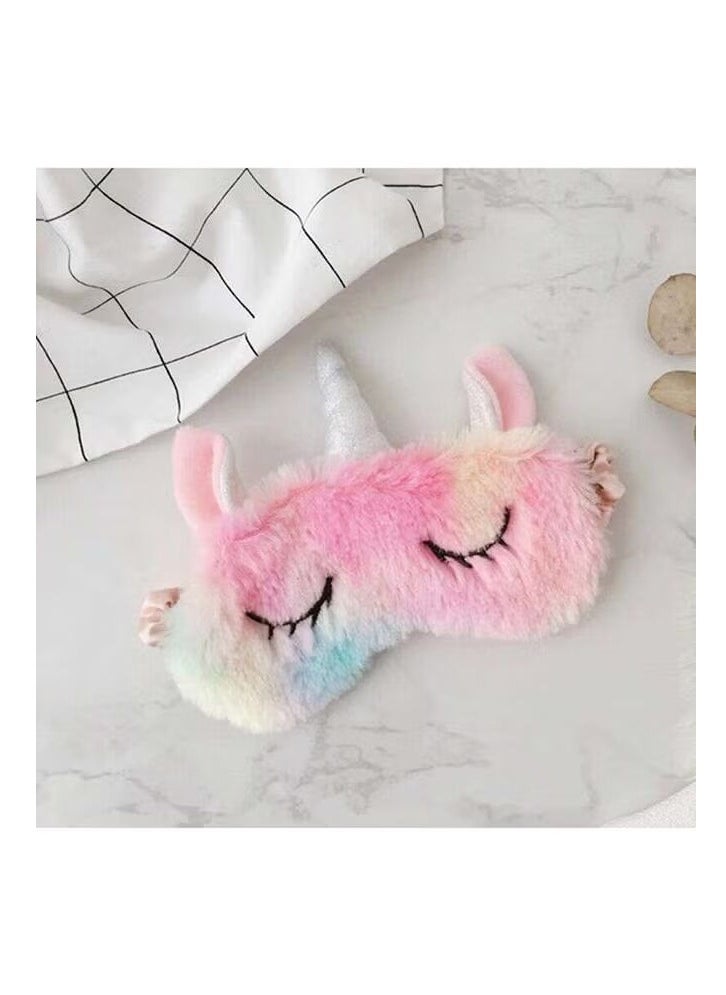 LYDBAOBO Kawaii Unicorn Eye Mask Cartoon Sleeping Mask Stuffed Toy  - Image 4