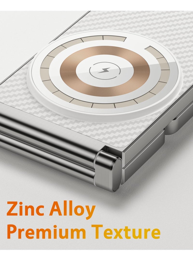 3 in 1 Wireless Charger, Mag-Safe Wireless Charger, Portable Mag-Safe Charger Stand, Foldable 3 in 1 Wireless Charging Station for iPhone 14/13/12/11/8/Pro/Max and Samsung - Image 5