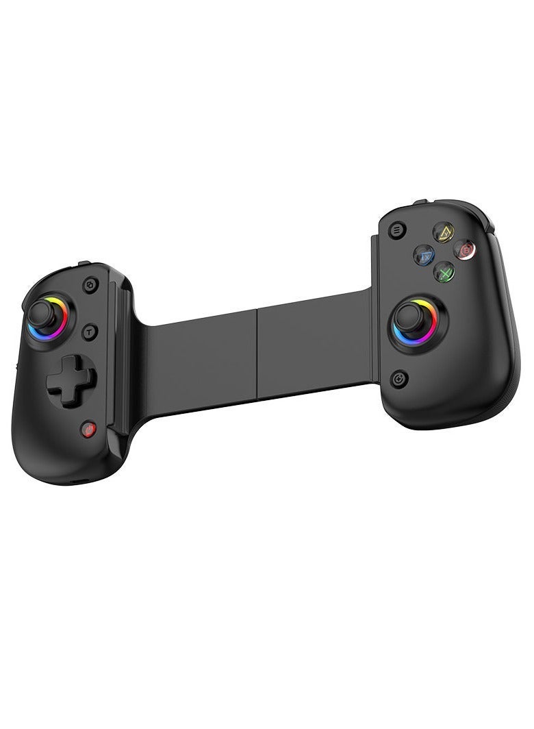 باللغة العربية:  D8PRO وحدة التحكم في ألعاب إلكترونية قابلة للمطاطية مع مستشعر هول مزدوج، استشعار الحركة، وبرمجة الماكرو، متوافق مع SWITCH/PS4/Android/iOS/PC (أسود) - Image 2