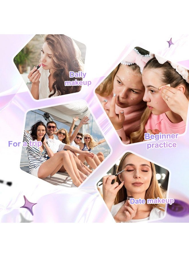 كولور_نيمف لوحة مكياج كولور نيمف للسفر مع ظلال عيون متعددة الألوان، خافي عيوب، لمعان للجسم، ملمع شفاه، أحمر خدود، هايلايتر، أدوات وضع مكياج ومرآة - Image 4