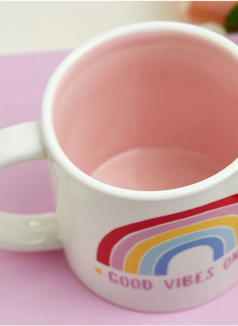Sass & Belle Rainbow Good Vibes Only Mug