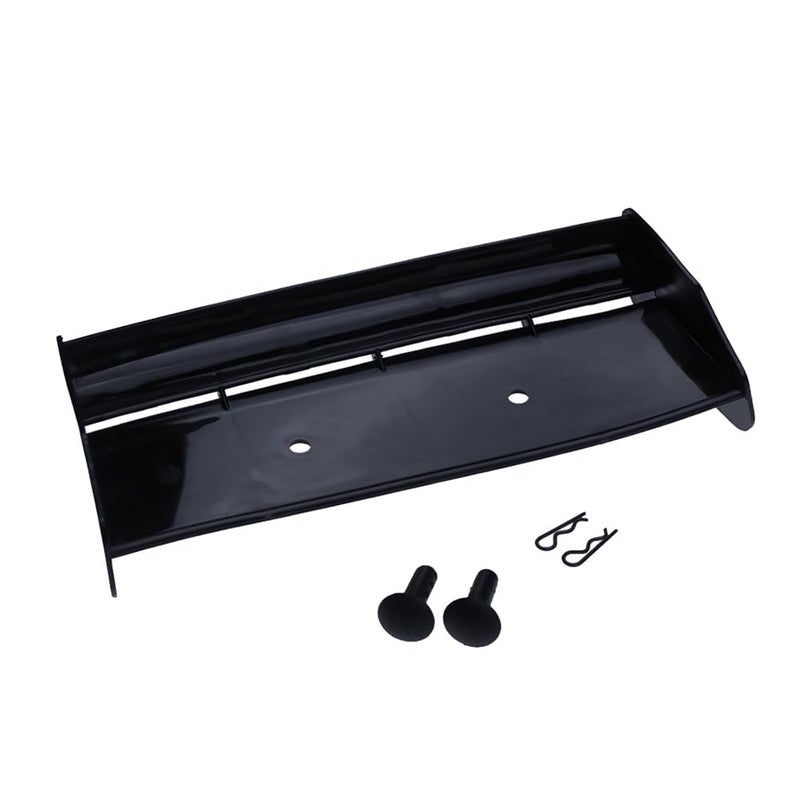 FLMLF Nylon CrashProof Rear Wing Set Tail Wing Spoiler Black for 15 Scale Rc Car HPI ROFUN BAHA ROVAN KM Baja 5B SS Buggy Truck Parts - Image 2