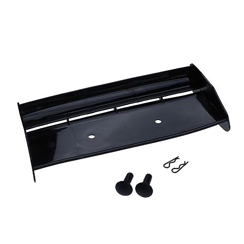 FLMLF Nylon CrashProof Rear Wing Set Tail Wing Spoiler Black for 15 Scale Rc Car HPI ROFUN BAHA ROVAN KM Baja 5B SS Buggy Truck Parts - Image 1