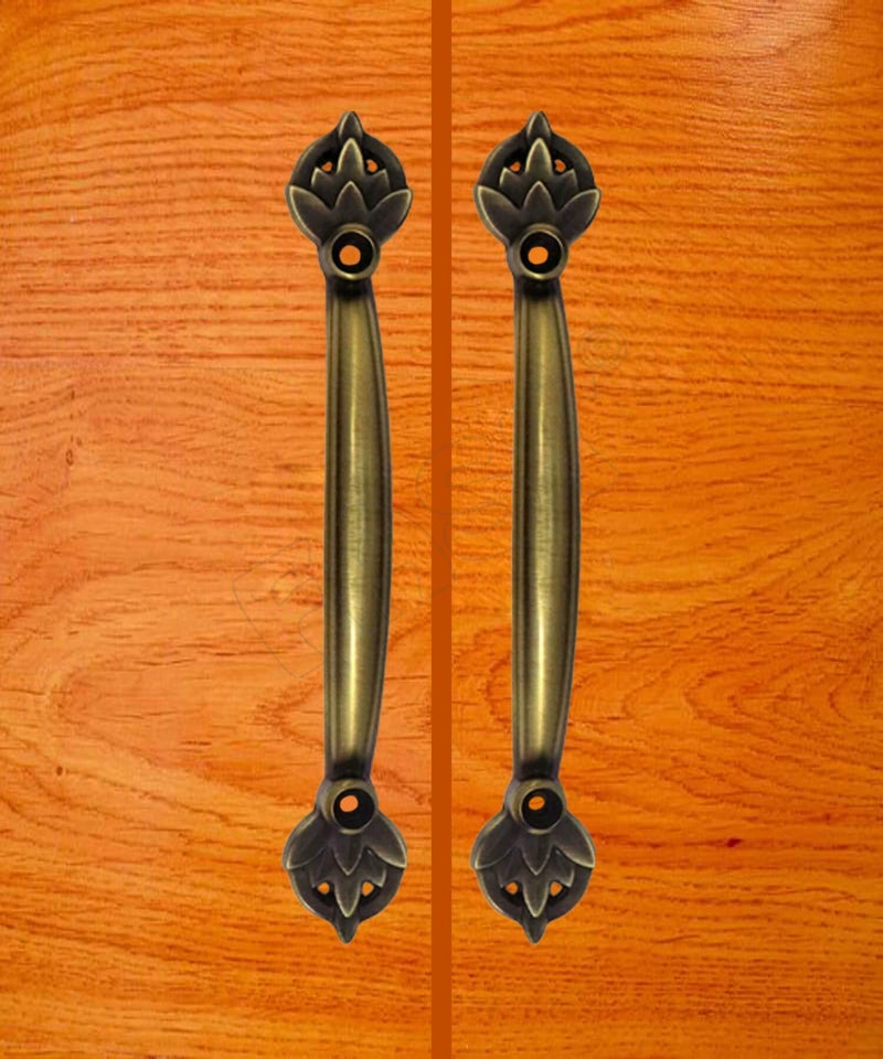 FAST CP05 Brass Antique Front Screw Cabinet Pull Handle for Door and Window( Brown , 4 inch , 2pcs ) - Image 3