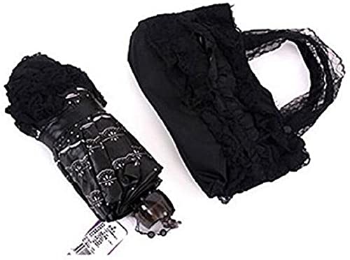 Milcraft Travel Umbrella Folding UV Resistance Princess Lace Parasol Umbrellas Sun Umbrella for Women Girls - Image 5