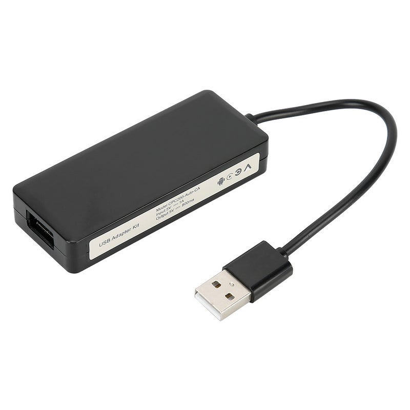 محول دوغل USB لـ كيربلاي لتحويل تنقل الهاتف المحمول إلى شاشة السيارة لأندرويد وأي أو إس أسود - Image 1