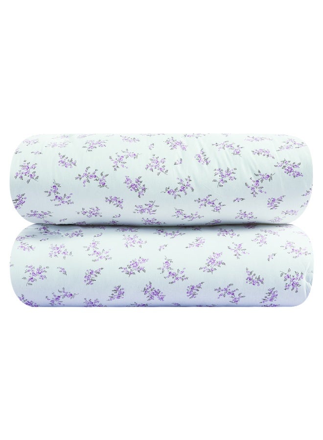 Hours Hours 4-piece comforter set, single size, 100% cotton, soft, double-sided, elegant design  - Image 4