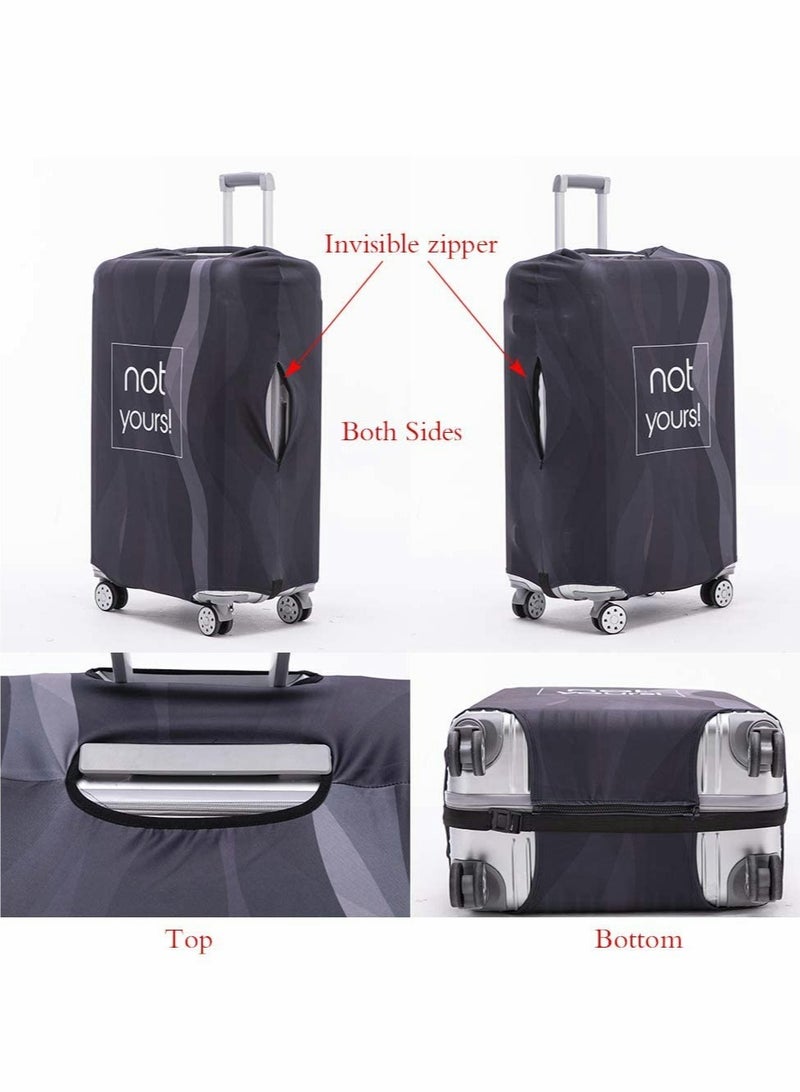 KASTWAVE Luggage Cover, Washable Suitcase Protector Anti-scratch Suitcase Cover Fits 22-24 Inch Luggage (M) - Image 2