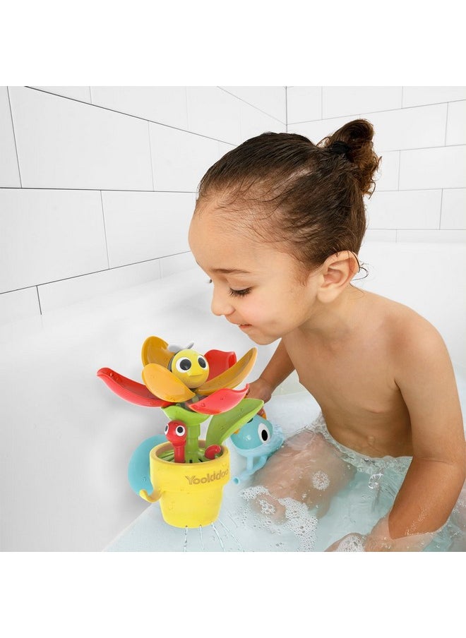 Yookidoo 40221 YOOKIDOO Flower Pot - Baby Bath Toy Garden Theme - Bath and Shower Game - Watering Can, Flower, Water Game - Baby Gift from 18 Months, Small  - Image 5