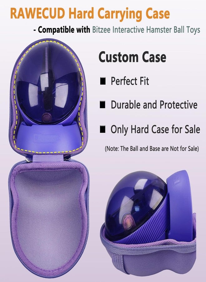 RAWECUD Carrying Case for Bitzee Hamster Ball Interactive Toy Digital Pet, Protective Storage Box for Hamster Ball Pet and Stand Accessories (Purple Case) - Image 2