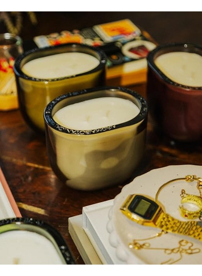 ALLURE Jar Candle 400g | Jasmine & Cedarwood Scented Candle | Botanical Wax Aromatherapy Candle | Long Lasting Clean Burn | Luxury Home Fragrance Gift for Living Room - Image 3