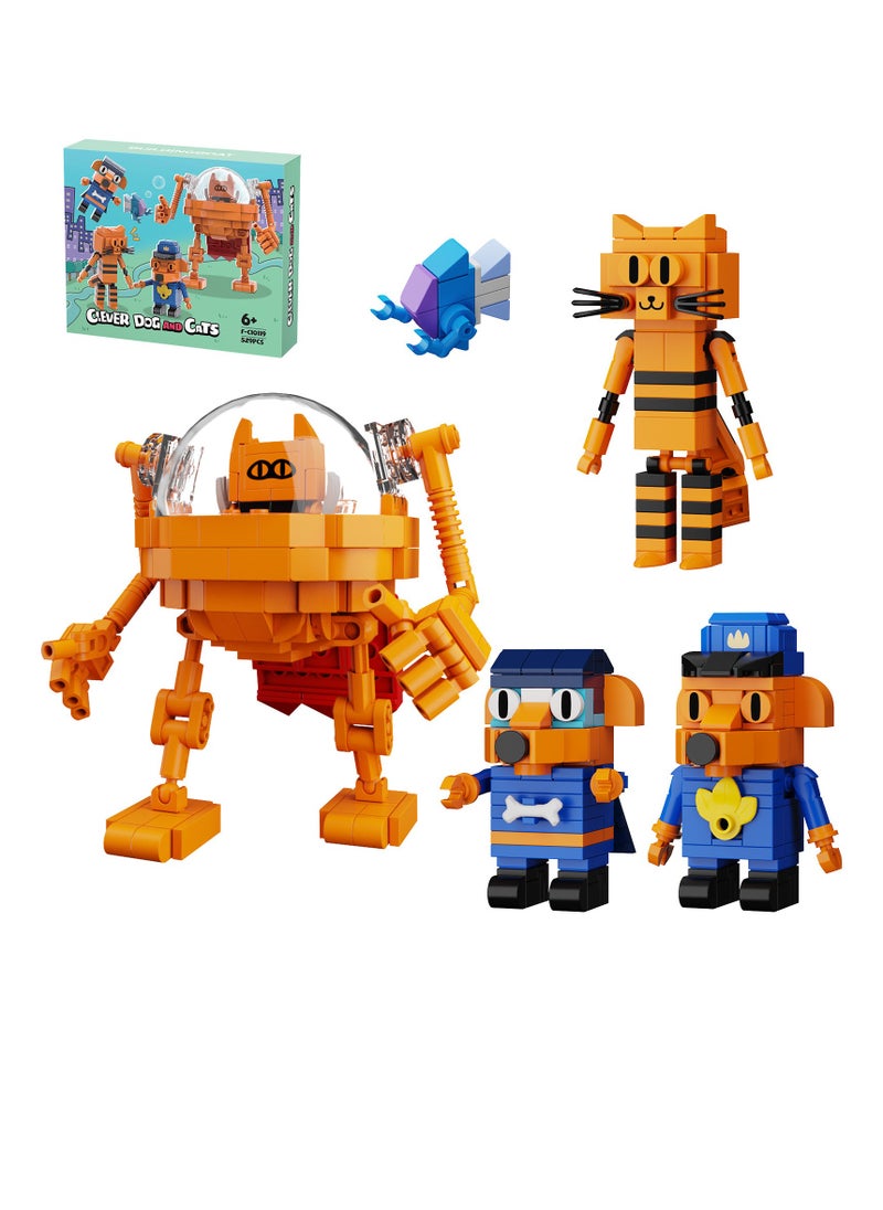 General Dog Building Toy - Clever Dog and Cat Playset, Classic Comics Collectibles Gift for Kids Aged 8+ POP Fans (529PCS)  - Image 1