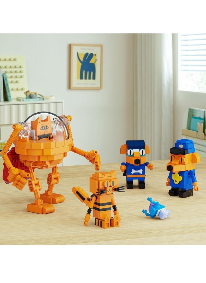 General Dog Building Toy - Clever Dog and Cat Playset, Classic Comics Collectibles Gift for Kids Aged 8+ POP Fans (529PCS)  - Image 2