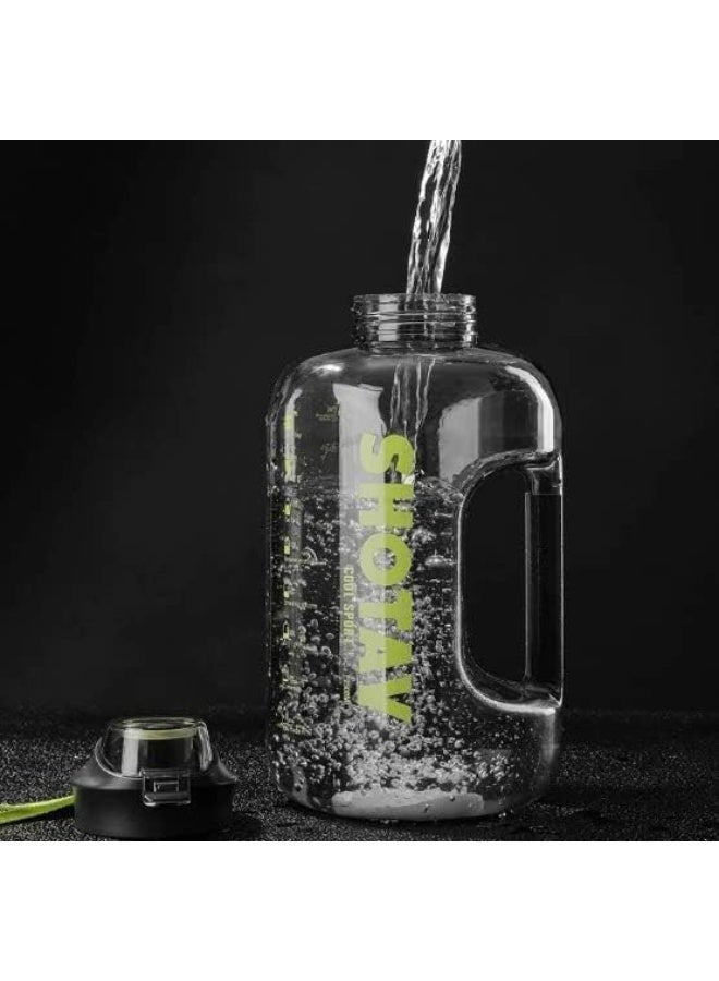 SHOTAY Sports Water Bottle 1.5L BPA-Free with Straw & Time Marker, Leakproof Motivational Water Bottle with Handle, Large Reusable Water Jug for Gym, Fitness, Hiking, Camping & Daily Use - Image 3