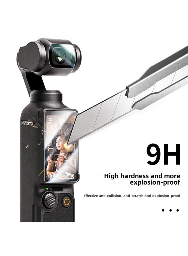 Generic Suitable For Osmo Pocket 3 AR Anti-reflection Low Reflection Film Pocket 2 Motion Camera Explosion-proof Soft Film-Color:Pocket3 Generation AR Antireflection Low Reflection Film (Bare Screen Film)  - Image 4