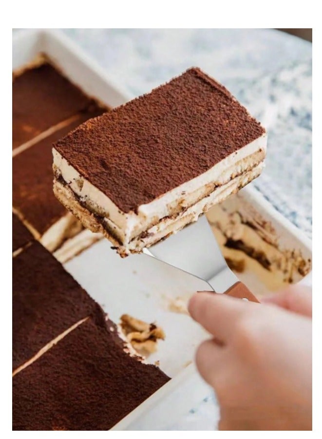 Bin Shihon 3 stainless steel spoons with wooden handles for baking, grilling and chopping - Image 5