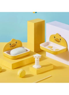 Generic Duck-shaped wall-mounted soap dispenser (yellow)  - Image 1