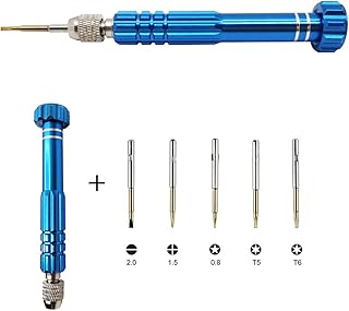 PTSLKHN PTSLKHN 5-in-1 Multifunctional Precision Screw Driver(torxT5~T6,+1.5,-2.0,star0.8),  S2 Steel Magnetic Screwdriver Kit  - Image 1