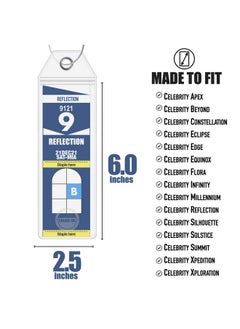Cruise On Cruise On Celebrity Cruise Luggage Tag Holder (4 Pack) - Fits All Celebrity Ships & Tags, Clear Travel Essentials for 2025-2026, Durable Waterproof Cruise Ship Accessories  - Image 3