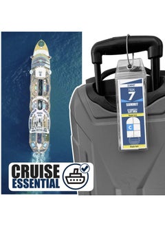 Cruise On Cruise On Celebrity Cruise Luggage Tag Holder (4 Pack) - Fits All Celebrity Ships & Tags, Clear Travel Essentials for 2025-2026, Durable Waterproof Cruise Ship Accessories  - Image 2