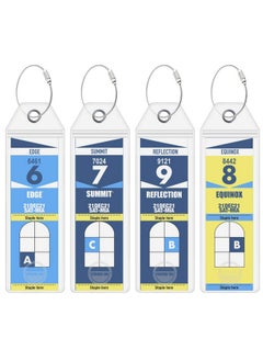 Cruise On Cruise On Celebrity Cruise Luggage Tag Holder (4 Pack) - Fits All Celebrity Ships & Tags, Clear Travel Essentials for 2025-2026, Durable Waterproof Cruise Ship Accessories  - Image 1
