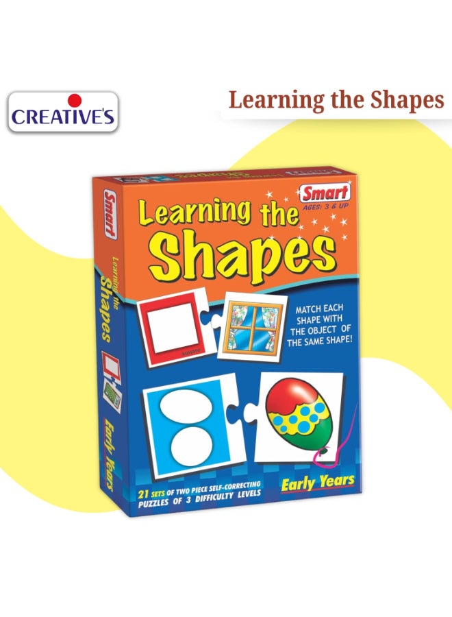 Creative's Creative’s Smart Learning the Shapes Jigsaw Puzzles, Educational Toys, Early Learning Matching Games & Logic Skills, Screen Free for Boys & Girls Ages 3 4 5 - Image 2