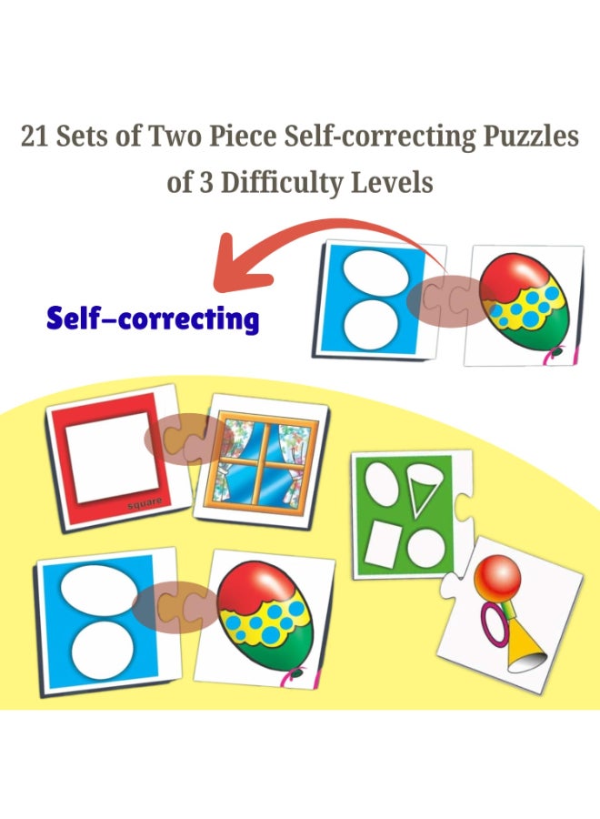 Creative's Creative’s Smart Learning the Shapes Jigsaw Puzzles, Educational Toys, Early Learning Matching Games & Logic Skills, Screen Free for Boys & Girls Ages 3 4 5 - Image 4