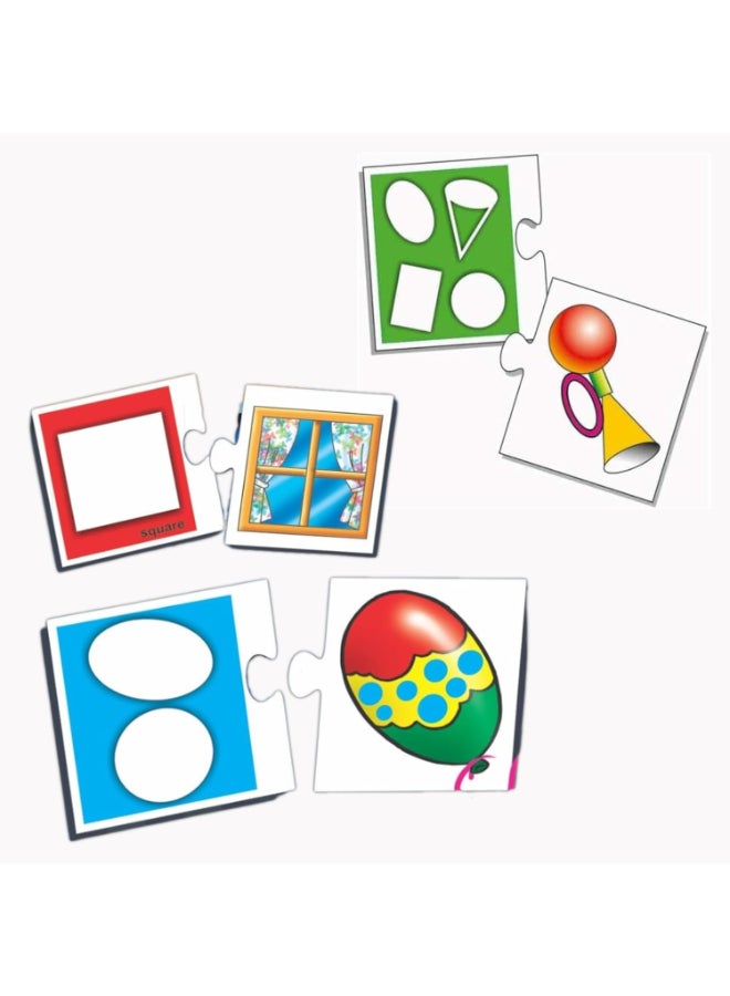 Creative's Creative’s Smart Learning the Shapes Jigsaw Puzzles, Educational Toys, Early Learning Matching Games & Logic Skills, Screen Free for Boys & Girls Ages 3 4 5 - Image 3
