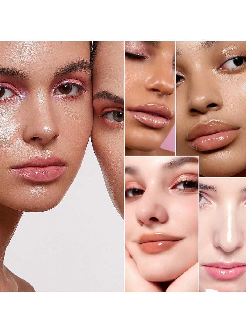 HelloKiss Lip Glow Oil Color Reviver Cherry Oil, Hydrating Lip Glow Oil Long-Lasting Nourishing Lip Gloss Moisturizing Non-Sticky Plumping Lip Stain Tinted Cherry Oil Lip Care (Ruby Red) - Image 3