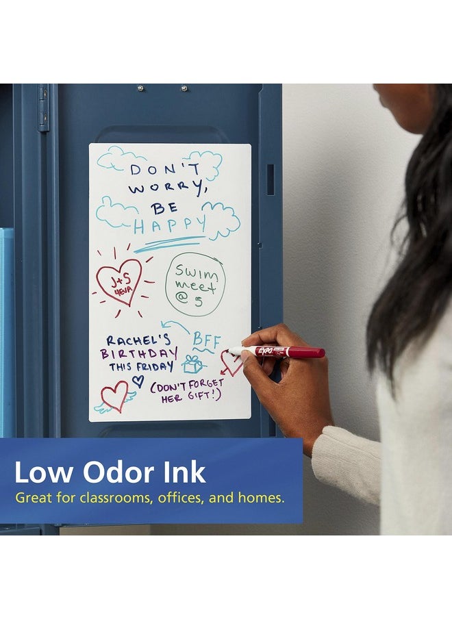 Expo EXPO Low Odor Dry Erase Markers, Fine Tip, Black, 4 Count  - Image 4