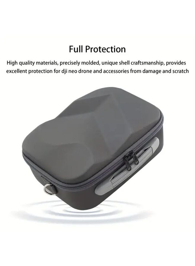 Gray DJI Neo Drone Case With Shoulder Bag Hard Shell Protective Cover - Image 5