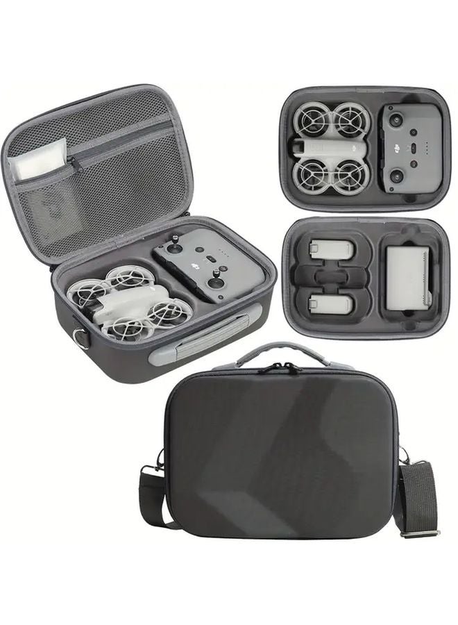 Gray DJI Neo Drone Case With Shoulder Bag Hard Shell Protective Cover - Image 1