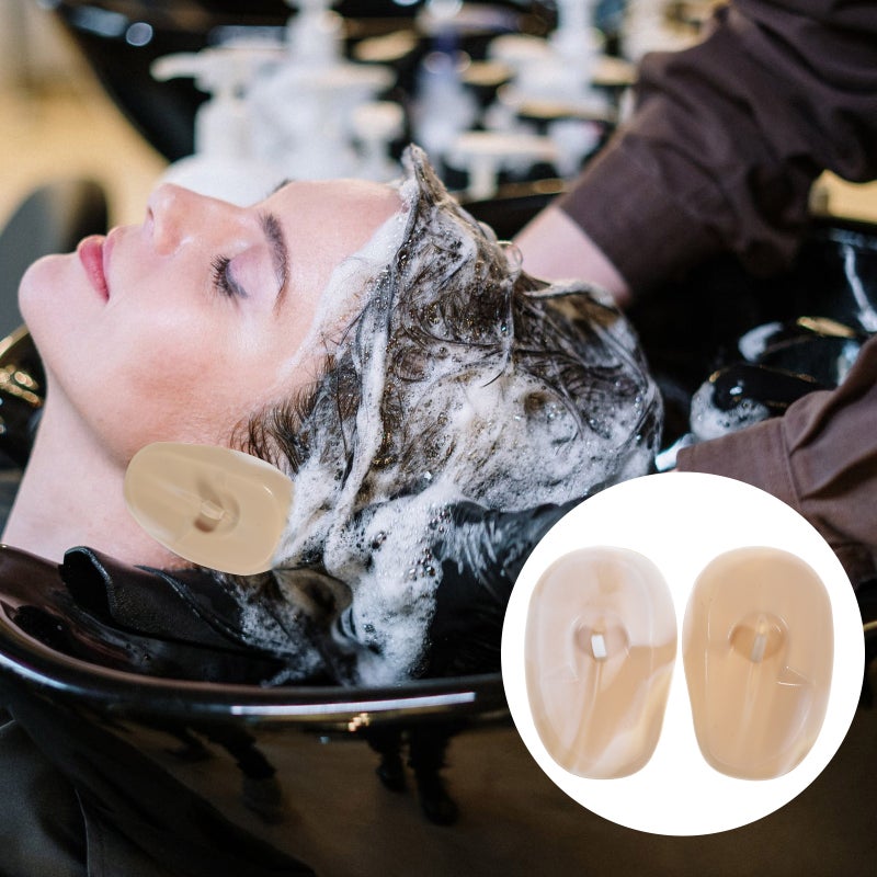 1 Pair Silicone Hair Dye Earmuffs Perm Hair Dyeing Ear Covers Hair Salon Barber Supplies - Image 1