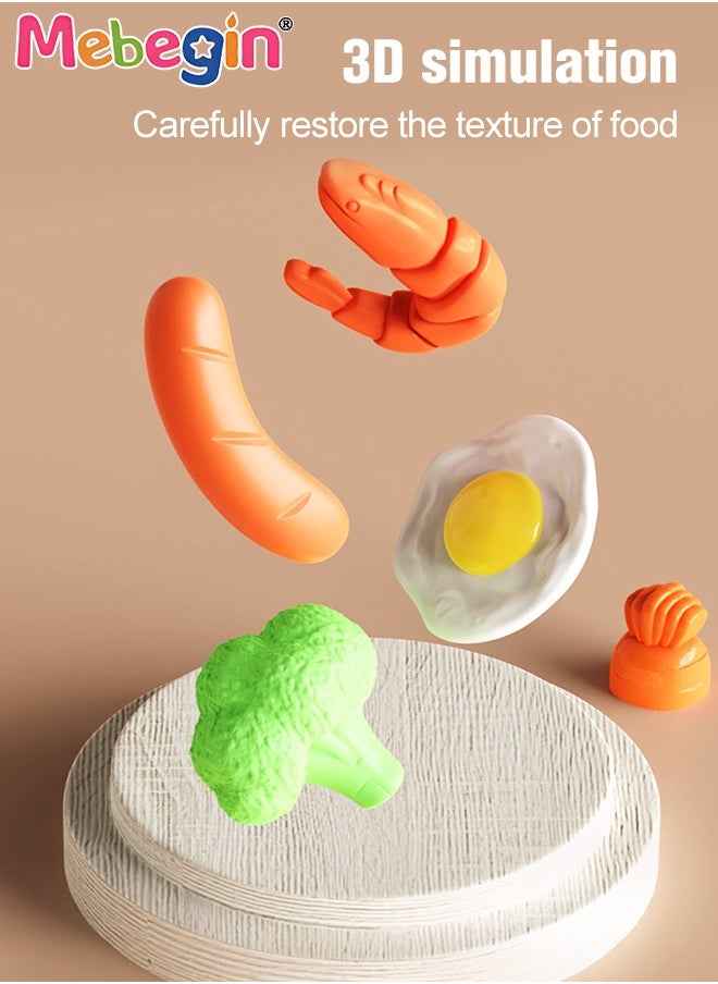 MEBEGIN - 23PCS Kitchen Playset, Pretend Cooking Toy Set with Rich Accessories, Realistic Induction Cooker Toy with Sounds, Creative Kitchen Toy, Early Education Toys, Ideal Gift for Kids - Image 1