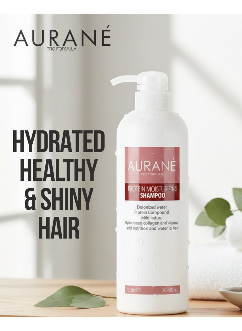 AURANE Protein Moisturizing Hair Shampoo (750ml) for Hydrating Color Protection Dry Damage Color Treated Hair Repair Organic Paraben Sulfate Free All Hair Types - Image 4