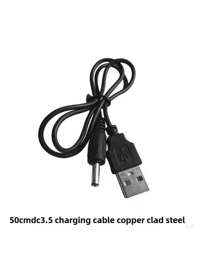 DC Line Usb To Dc Power Line Round Hole Round Head 5.5/3.5 Line Desk Lamp Toy Massager Dc Matching Machine Charging Line-Color:Black-Length:0.2m -usb To Dc Power Cord  - Image 3