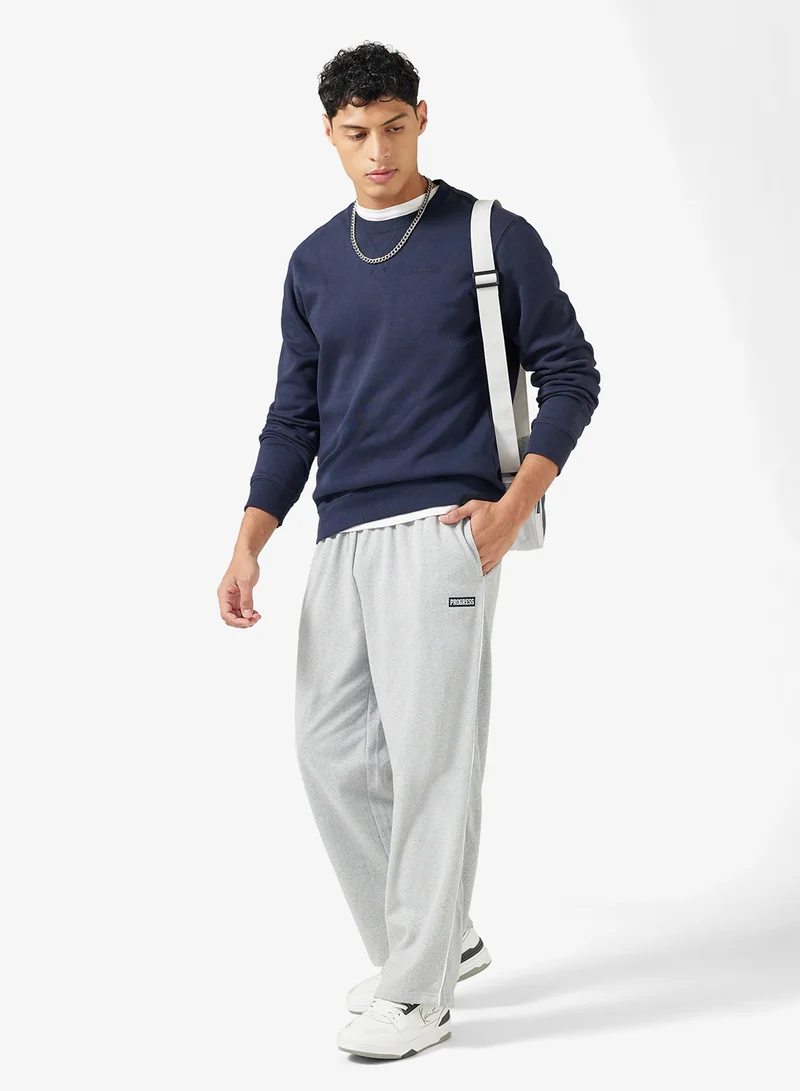 Seventy Five Basics Oversized Emblem  Relaxed Fit Joggers