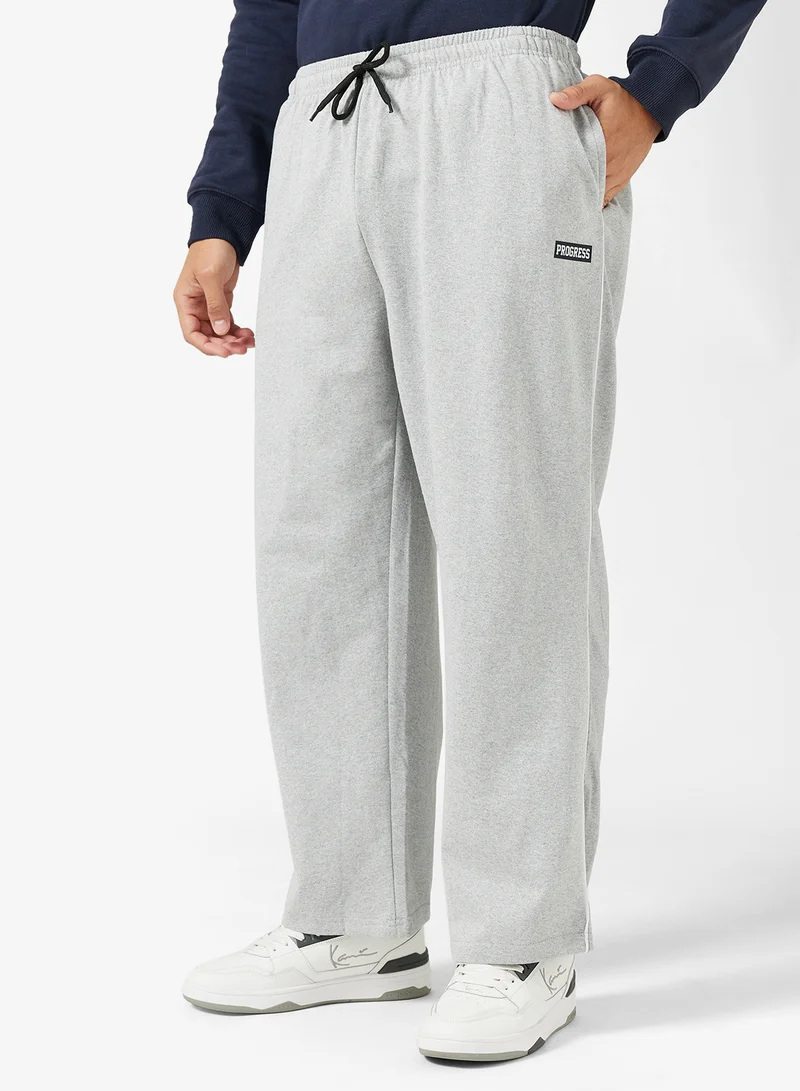 Seventy Five Basics Oversized Emblem  Relaxed Fit Joggers