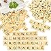 PINOWU 200pcs Wooden Letter Tiles for Scrabble Crossword Game Wood Scrabble Letters Replacement for DIY Craft Gift Decoration Scrapbooking and Making Alphabet Coaster - Image 2